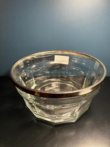 Vintage Glass Serving Bowl