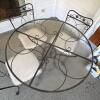 Wrought Iron Patio Table and Chairs Set - 2
