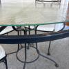 Wrought Iron Patio Table and Chairs Set - 4