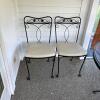 Wrought Iron Patio Table and Chairs Set - 7