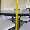 Wrought Iron Patio Table and Chairs Set - 15