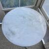 Painted Metal Patio Table With Attached Candle Holder - 2