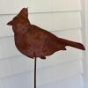 Metal Bird Hanging Ornament and Cardinal Garden Stake - 2