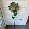Metal Sunflower Garden Stake With Removable Butterfly - 3