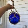 Wicker Basket with Handblown Glass Fishing Floats - 2