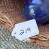 Wicker Basket with Handblown Glass Fishing Floats - 11