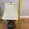Asian-Style Enameled Cast Metal Table Lamp - 9