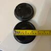 Pair of Black Painted Wood Display Stands - 4