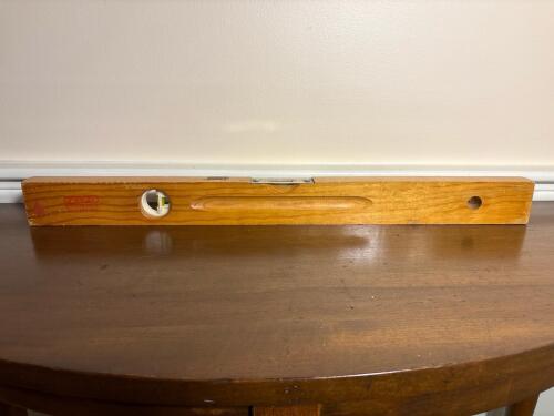 Vintage Stanley HI294-24 Wood Box Level