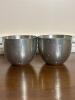 Pair of Stieff Pewter Jefferson Cups with Monogram