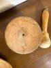 Wooden Mortar and Pestle With Large Spoon - 6