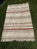 61"x91" Striped Flatweave Rug With Fringe