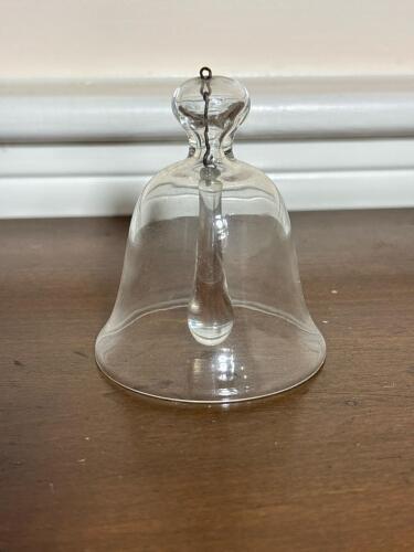 Clear Glass Bell with Clapper