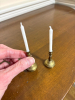 Pair of Miniature Brass Candlesticks