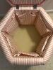 Upholstered Hexagonal Storage Ottoman - 4