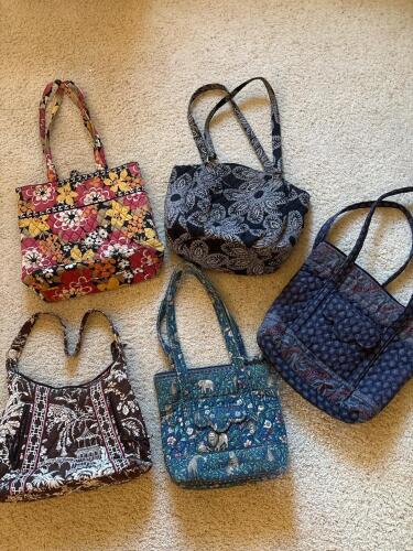 Collection of Vera Bradley Quilted Fabric Shoulder Bags