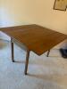 Early American Drop-Leaf Wooden Table - 3