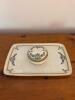 Porcelain Dresser Tray and Lidded Trinket Box Art Deco-Style