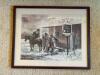 Framed Western Scene Print