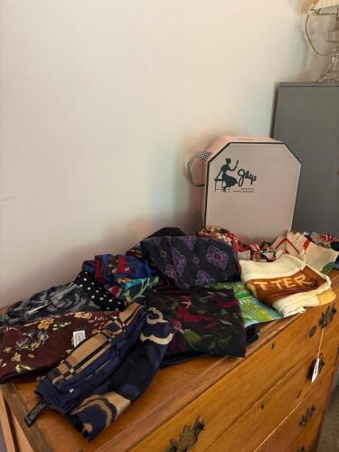 Assortment of Vintage Silk Scarves