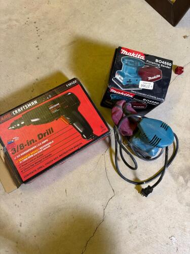 Drill and Finishing Sander