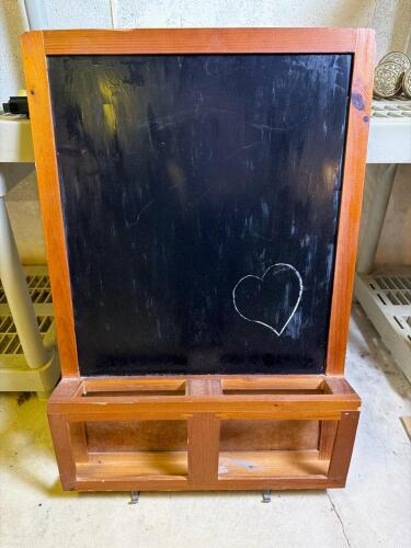 IKEA LUNS Chalkboard Organizer with Shelf