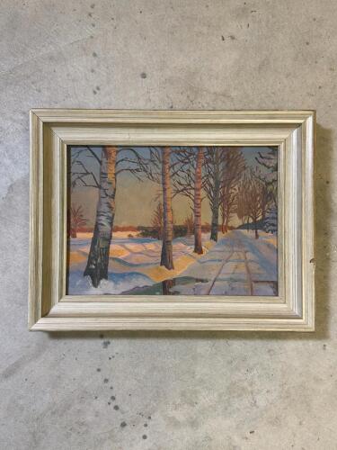 Oil Painting, Winter Landscape