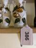 Pair of White Porcelain Vases with Gilt Fruit Relief - 6