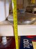 Plastic Utility Shelves with Kitchenware Lot - 6