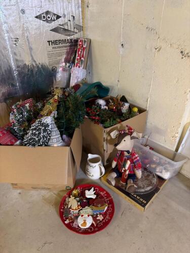 Assorted Christmas Decorations and Holiday Decor Lot