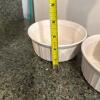 White Ceramic Ramekins with Fluted Sides - 3