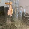Assorted Clear Glass Vases - 2