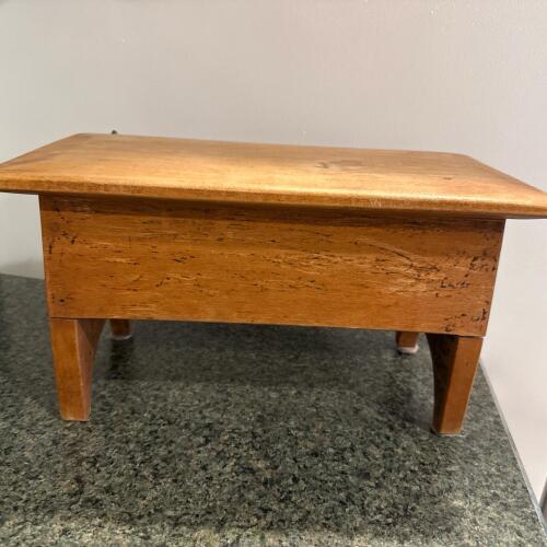 Wood Footstool in Early American-Style