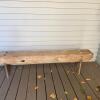 Rustic Wooden Bench in Primitive Style