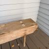Rustic Wooden Bench in Primitive Style - 3