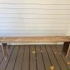 Rustic Wooden Bench in Primitive Style - 4
