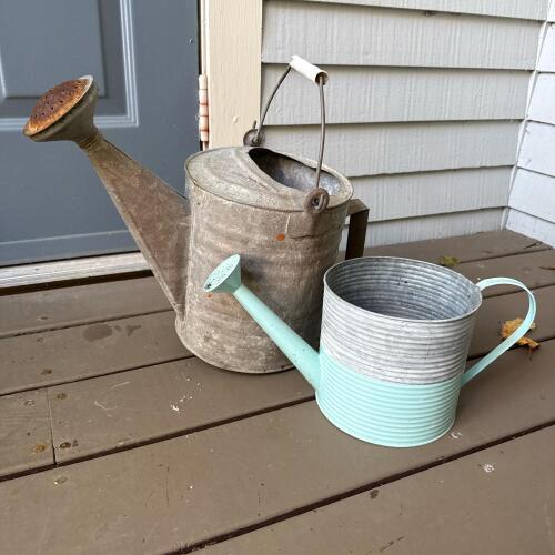 Vintage Galvanized Watering Cans