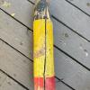 Decorative Concrete Tulip Plaque and Large Wooden Painted lobster buoy - 6
