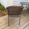 Outdoor Patio Bistro Table and plastic Wicker Chairs Set - 3