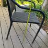 Outdoor Patio Bistro Table and plastic Wicker Chairs Set - 9