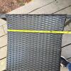 Outdoor Patio Bistro Table and plastic Wicker Chairs Set - 10