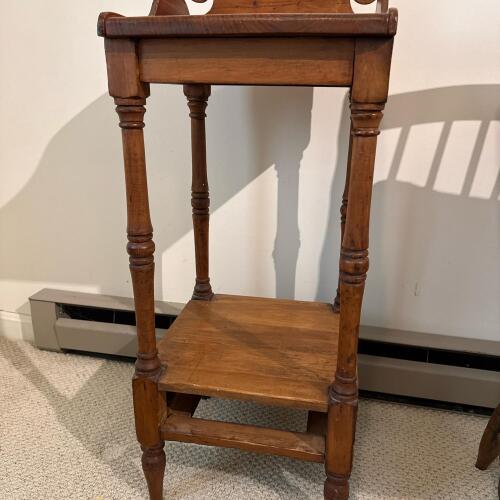 Antique-Style Wooden Side Table with Drawer
