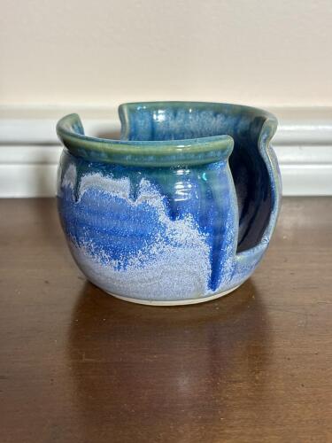 Handmade Pottery Yarn Bowl by Healing Touch Pottery