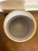 Stoneware Butter Crock Blue Spongeware-Style - 3