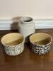 Stoneware Crocks and Jar, R.R.P. Co. Roseville-Style