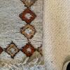 Handwoven Wool Rug with Geometric Border Design - 3