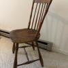 Windsor-Style Wooden Chair, Turned Legs and Spindle Back - 3