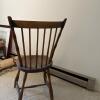 Windsor-Style Wooden Chair, Turned Legs and Spindle Back - 4