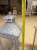Pair of Galvanized Metal and Glass Lanterns - 4