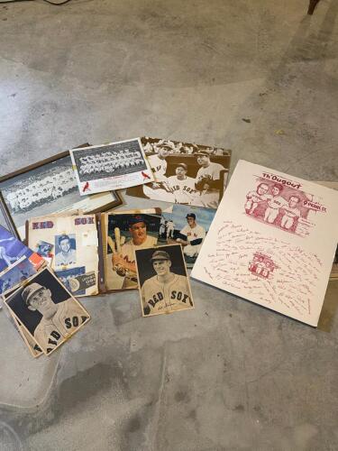 Vintage RedSox Baseball Ephemera and Scrapbook